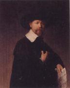 REMBRANDT Harmenszoon van Rijn Portrait of Marten Looten oil painting